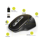 Port Connect Bluetooth Wireless & Rechargeable Executive Mouse  Black