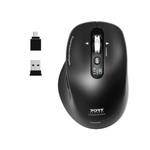 Port Connect Business 2.4GHz Rechargeable Bluetooth Wireless Mouse Black