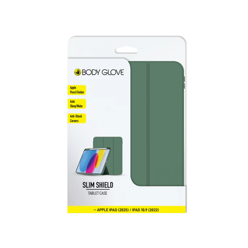 Body Glove Apple iPad 11 (2025) / iPad 10.9 (2022) Slim Shield Tablet Case - Olive