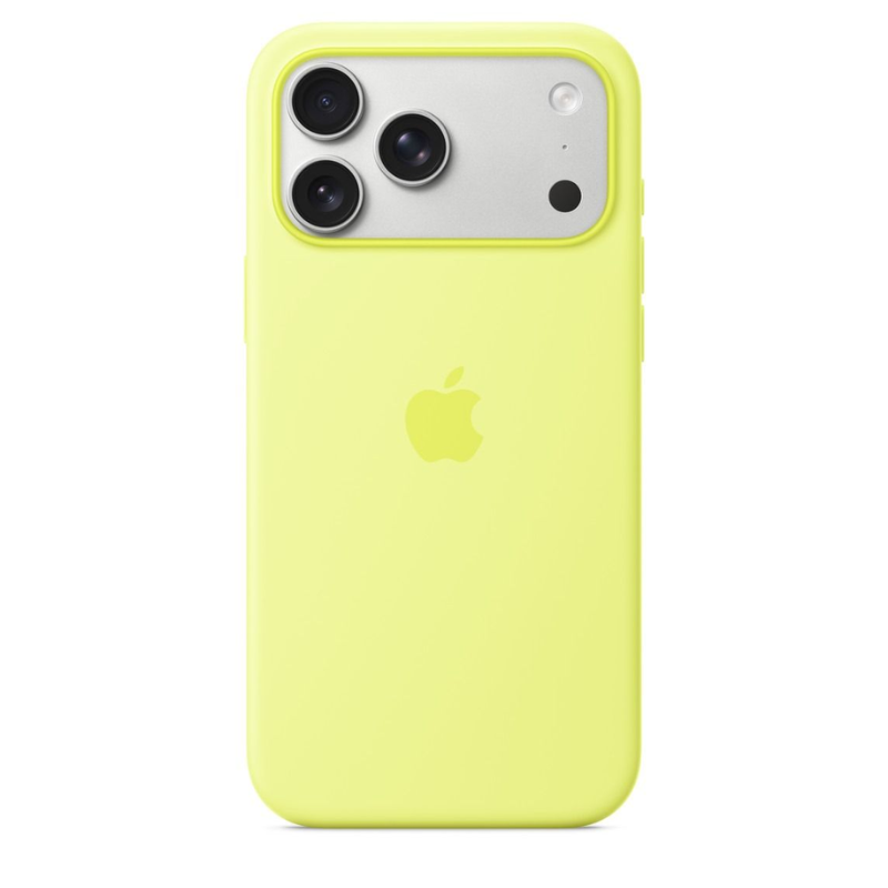 Apple iPhone 17 Pro Max Silicone Case With MagSafe - Neon Yellow
