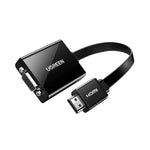 UGREEN HDMI to VGA Adapter with 3.5mm Audio & Power Port - Black