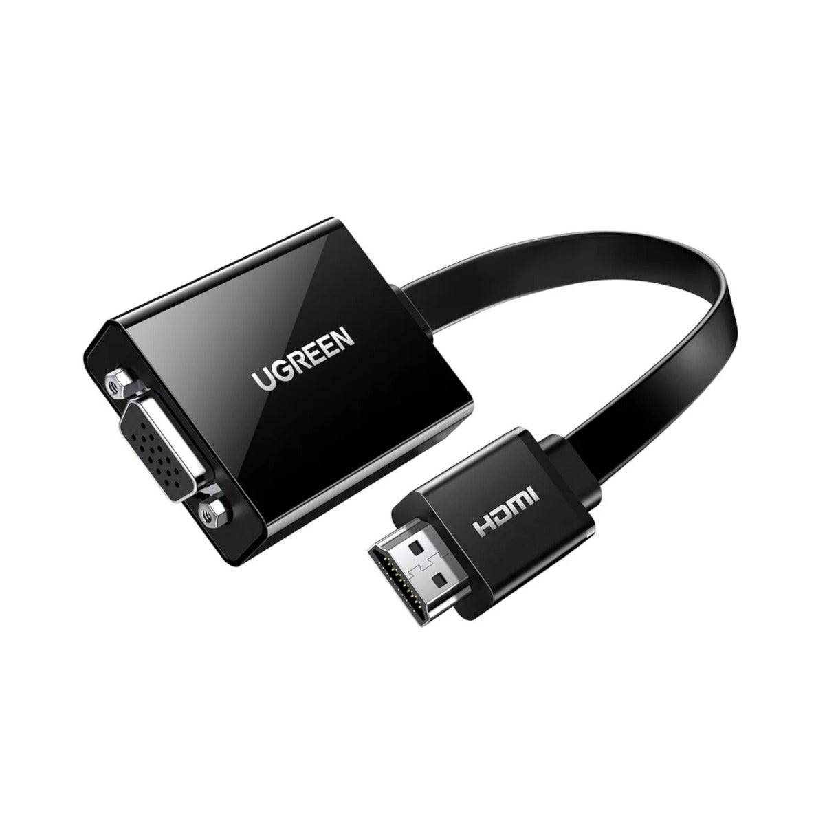 UGREEN HDMI to VGA Adapter with 3.5mm Audio & Power Port - Black