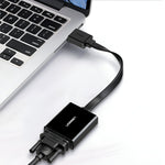 UGREEN HDMI to VGA Adapter with 3.5mm Audio & Power Port - Black