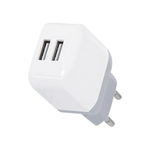 Mobile Bits 15 Watt Dual USB A Wall Charger - White - White