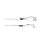 Mobile Bits 5W USB A Wall Charger with USB A to Type-C Cable - White & Grey - White