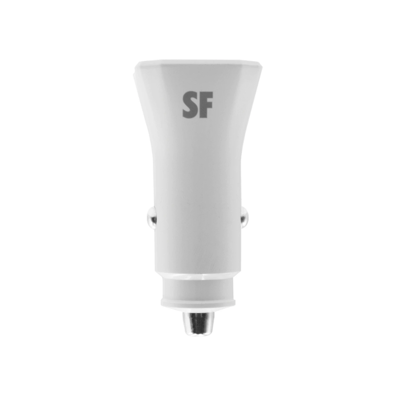 Mobile Bits 36W Dual USB A & Type-C Car Charger - White