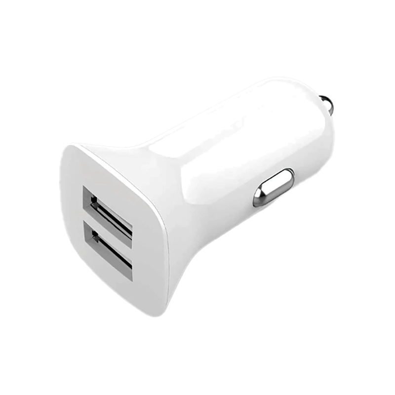 Mobile Bits 15 Watt Dual USB A Car Charger - White