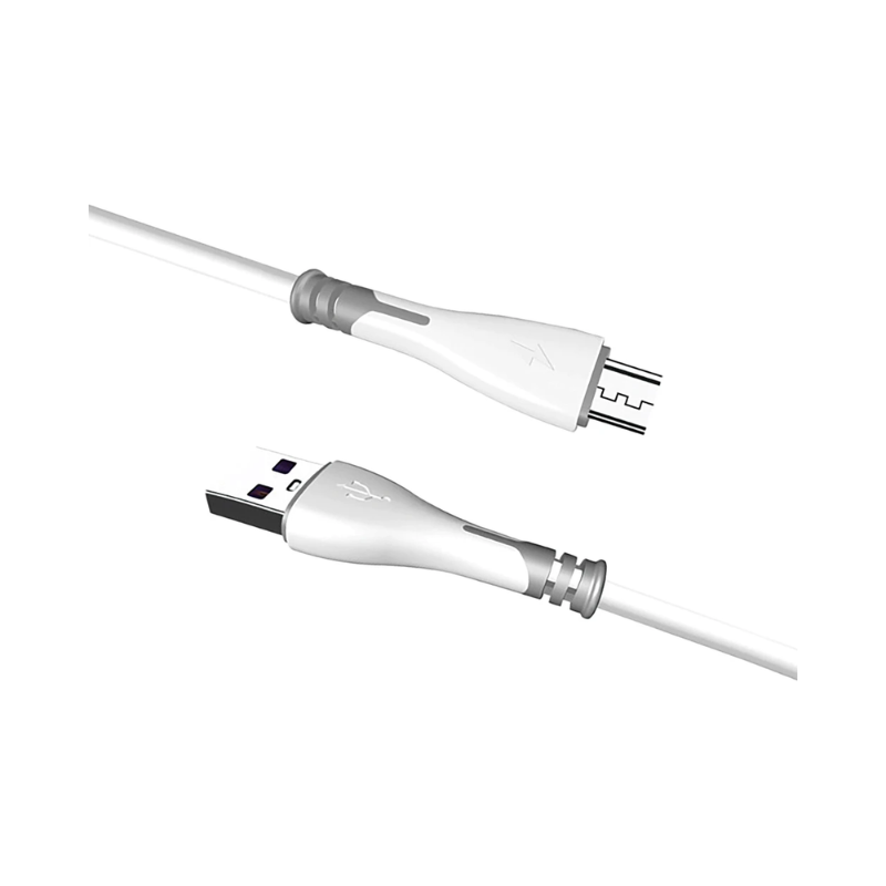 Mobile Bits 1m USB A to Micro Charge & Sync Cable - White