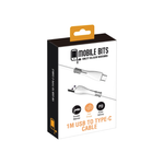 Mobile Bits 1m USB A to Type-C Charge & Sync Cable - White
