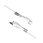 Mobile Bits 1m USB A to Type-C Charge & Sync Cable - White