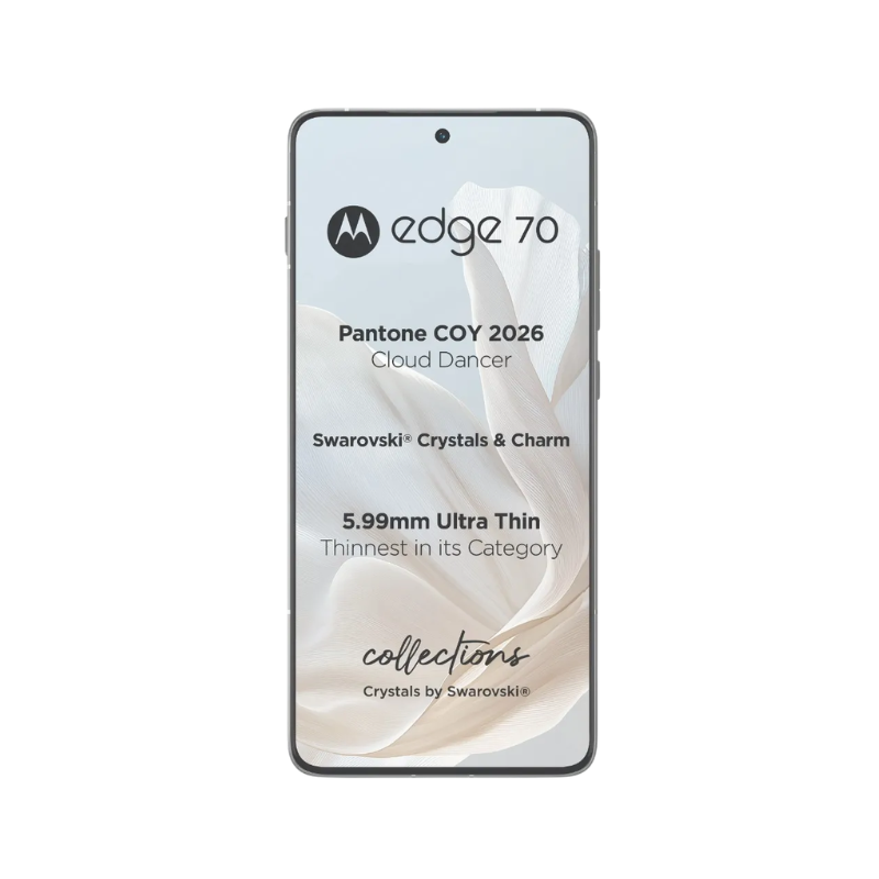 Motorola Edge 70 Swarovski 5G Dual Sim 512GB + Moto Buds Swarovski - Cloud Dancer - Blue Cloud