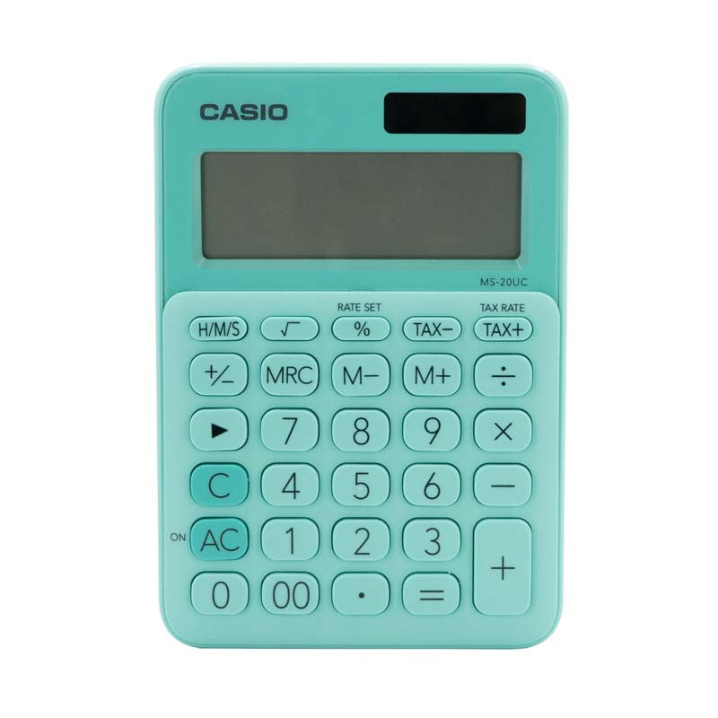Casio MS-20UC Desktop Calculator 12 Digit - Green