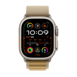 Apple Watch Ultra 2 GPS + Cellular 49mm Natural Titanium Case with Tan Alpine Loop - Medium