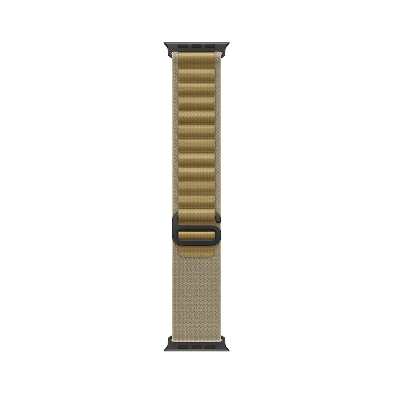 Apple 49mm Tan Alpine¬¨‚Ä†Loop Large - Black Titanium Finish