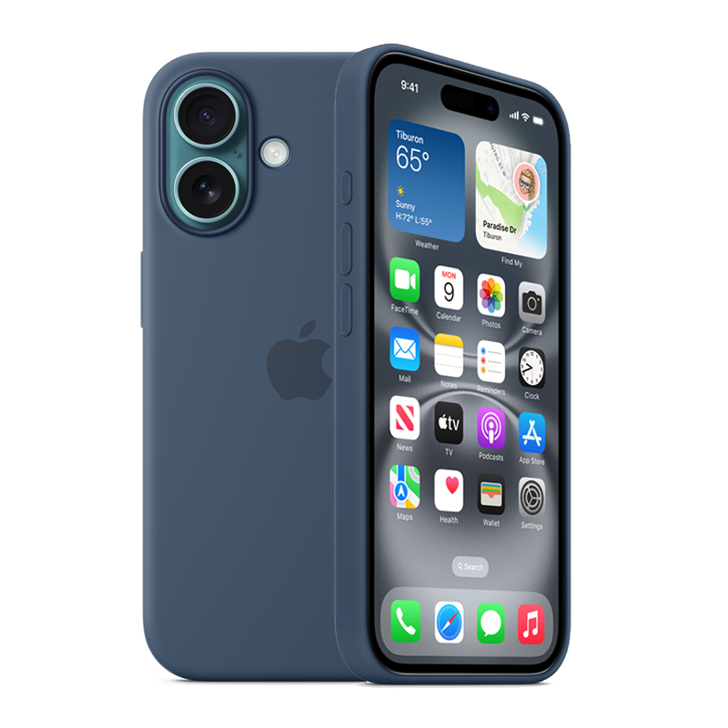 Apple iPhone 16 Plus Silicone Case with MagSafe - Denim