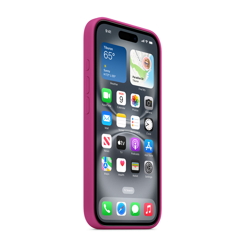 Apple iPhone 16 Plus Silicone Case with MagSafe - Fuchsia Pink