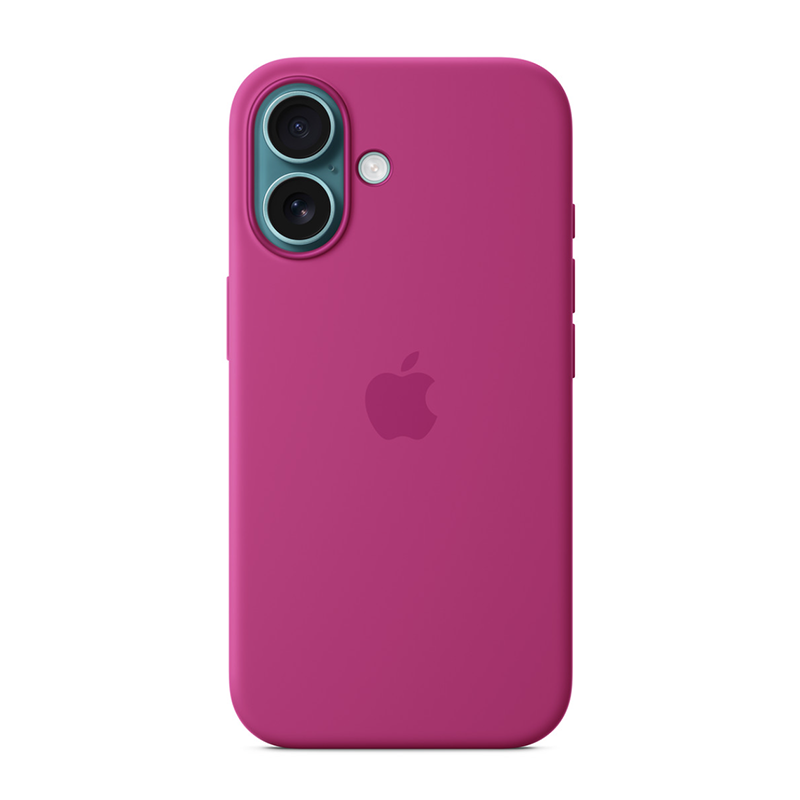 Apple iPhone 16 Plus Silicone Case with MagSafe - Fuchsia Pink