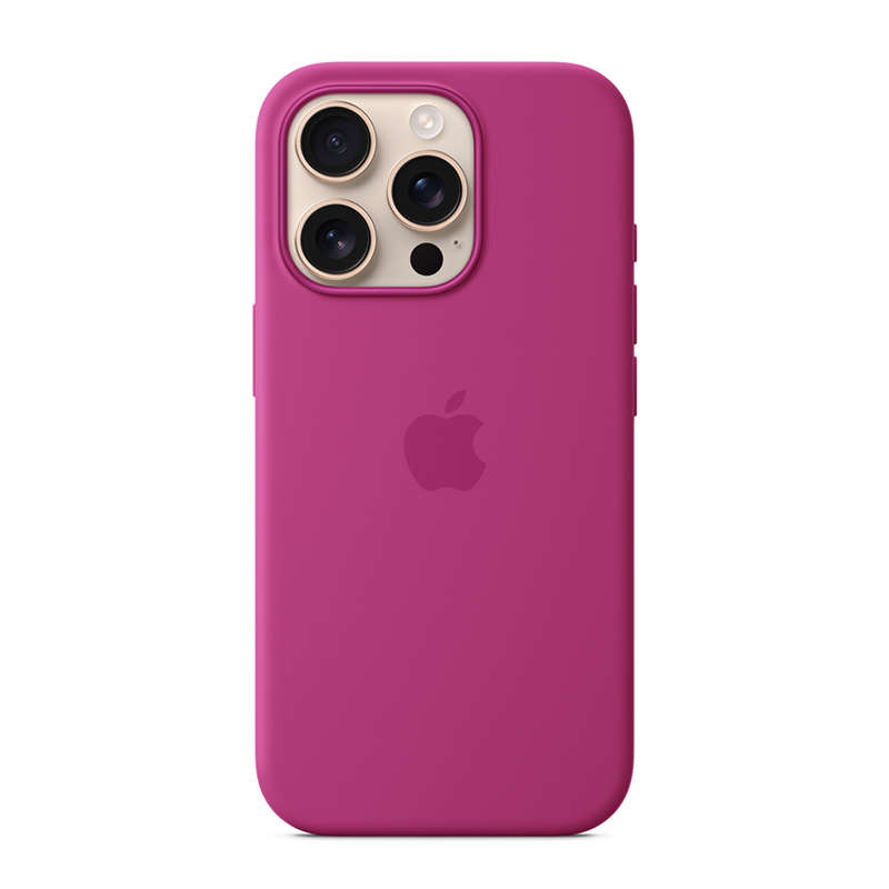 Apple iPhone¬¨‚Ä†16 Pro Silicone Case with MagSafe - Fuchsia Pink