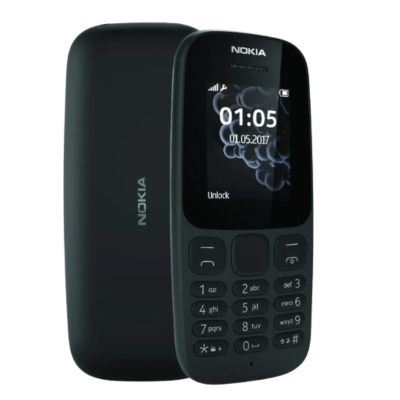 Nokia 105 4MB 2G - Black - Black
