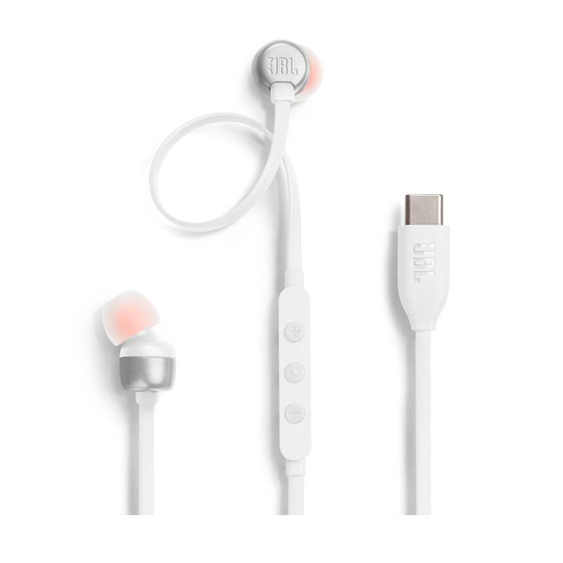 JBL Tune 310C USB Type C In-Ear Earbuds - White