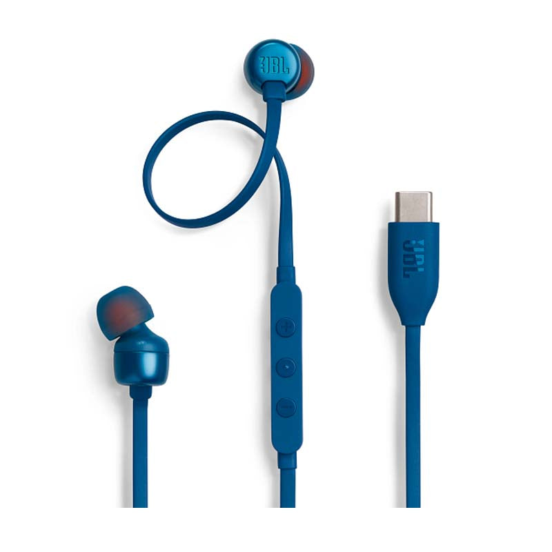 JBL Tune 310C USB Type C In-Ear Earbuds - Blue