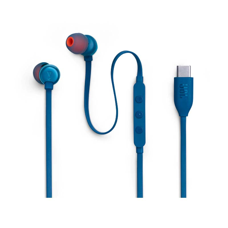 JBL Tune 310C USB Type C In-Ear Earbuds - Blue