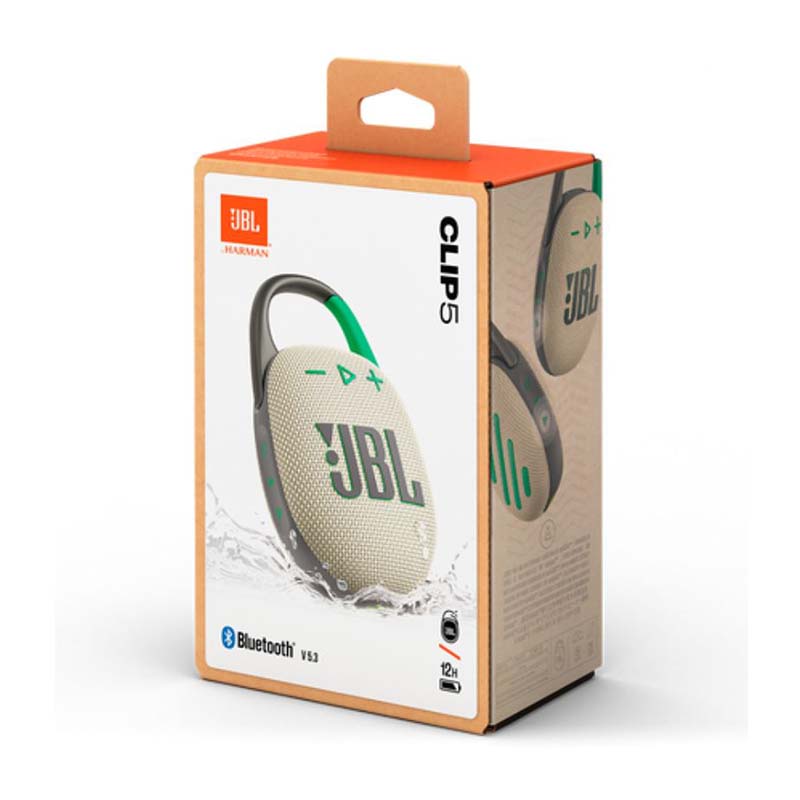 JBL Clip 5 Ultra Portable Waterproof Bluetooth Speaker - Sand