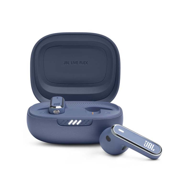 JBL Live Flex True Wireless Noise Cancelling Earbuds - Blue