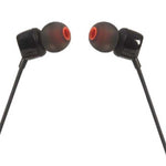JBL Tune 110 In-Ear Earbuds + Mic - Black