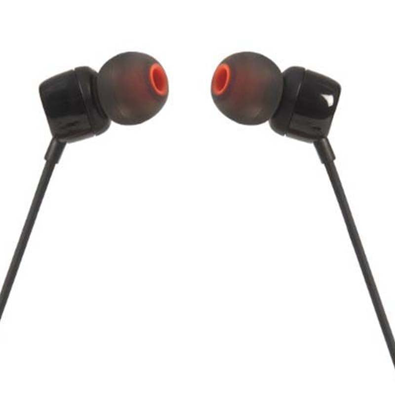 JBL Tune 110 In-Ear Earbuds + Mic - Black