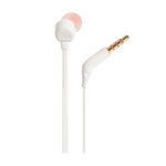 JBL Tune 110 In Ear Earbuds With Mic - White