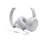 JBL Tune 500 Wired On Ear Headphones With Mic - White