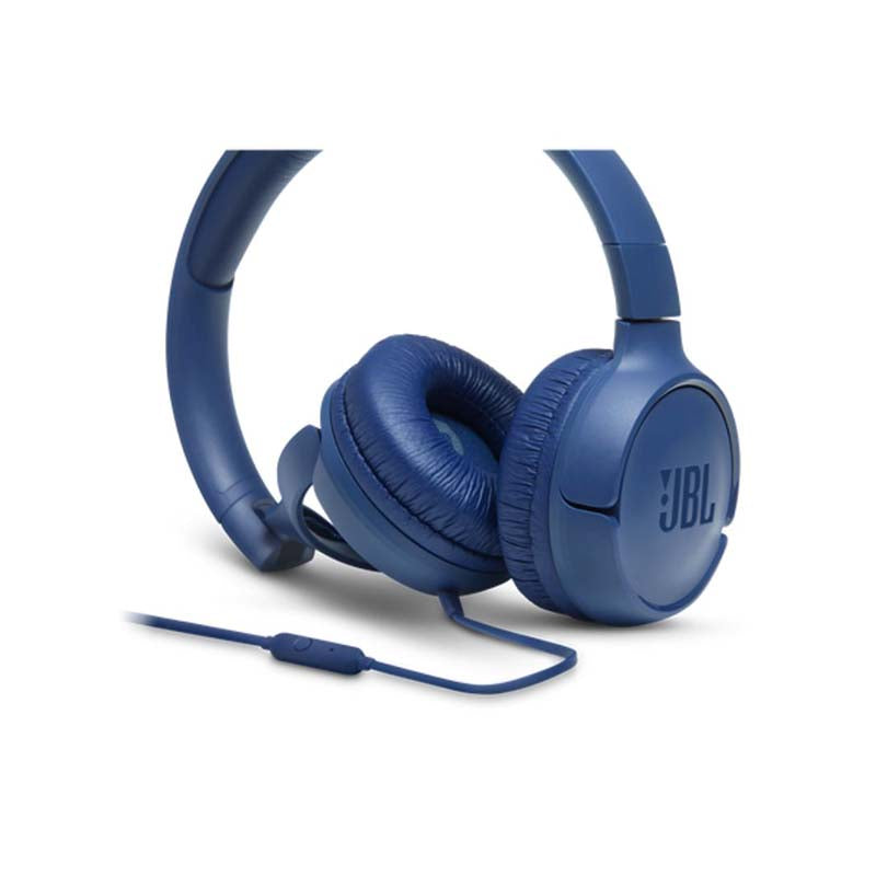 JBL Tune 500 Wired On Ear Headphones With Mic - Blue