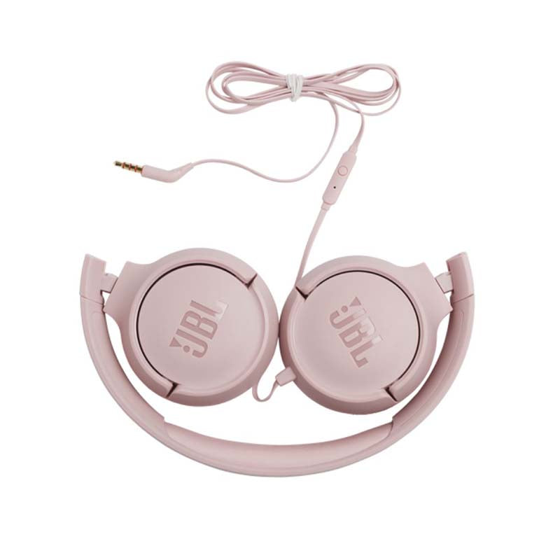 JBL Tune 500 Wired On Ear Headphones With Mic - Pink