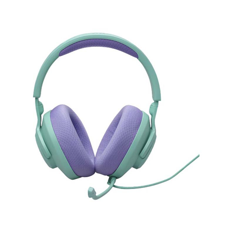JBL Quantum 100M2 Wired Over-Ear Gaming Headset with Detachable Mic - Cyan
