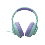 JBL Quantum 100M2 Wired Over-Ear Gaming Headset with Detachable Mic - Cyan