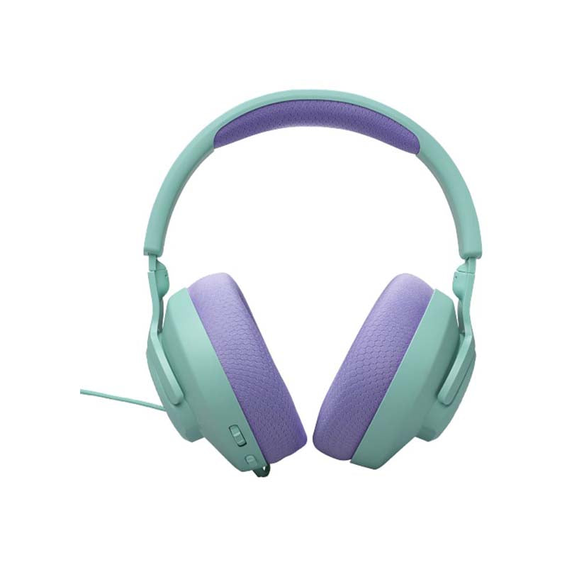 JBL Quantum 100M2 Wired Over-Ear Gaming Headset with Detachable Mic - Cyan