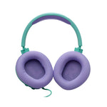 JBL Quantum 100M2 Wired Over-Ear Gaming Headset with Detachable Mic - Cyan