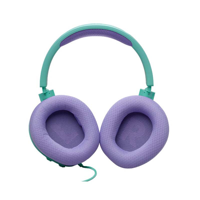 JBL Quantum 100M2 Wired Over-Ear Gaming Headset with Detachable Mic - Cyan