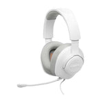 JBL Quantum 100M2 Wired Over-Ear Gaming Headset with Detachable Mic - White