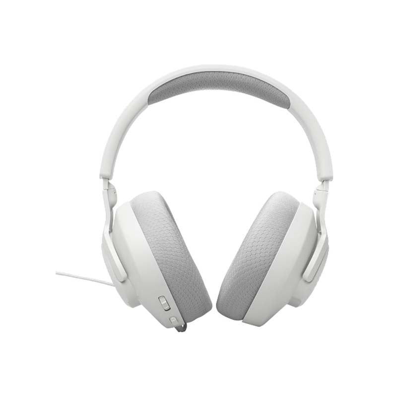 JBL Quantum 100M2 Wired Over-Ear Gaming Headset with Detachable Mic - White