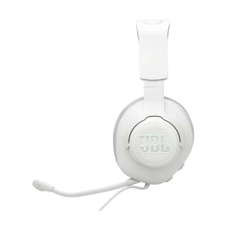 JBL Quantum 100M2 Wired Over-Ear Gaming Headset with Detachable Mic - White