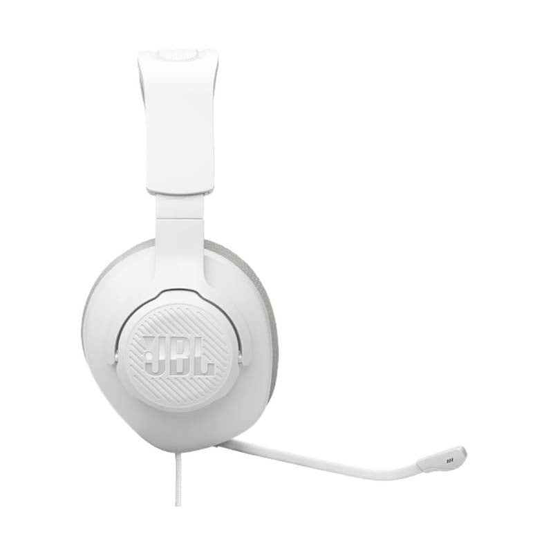 JBL Quantum 100M2 Wired Over-Ear Gaming Headset with Detachable Mic - White