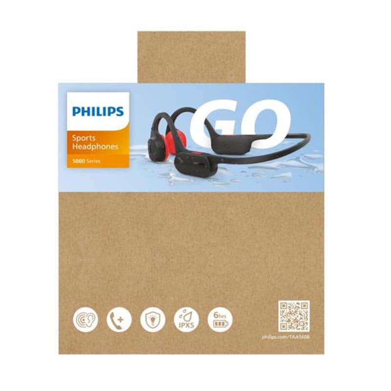 Philips Open-Ear Wireless Sports Headphones - Black