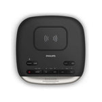 Philips TAR7606 Clock Radio With Qi Charging Pad - Black