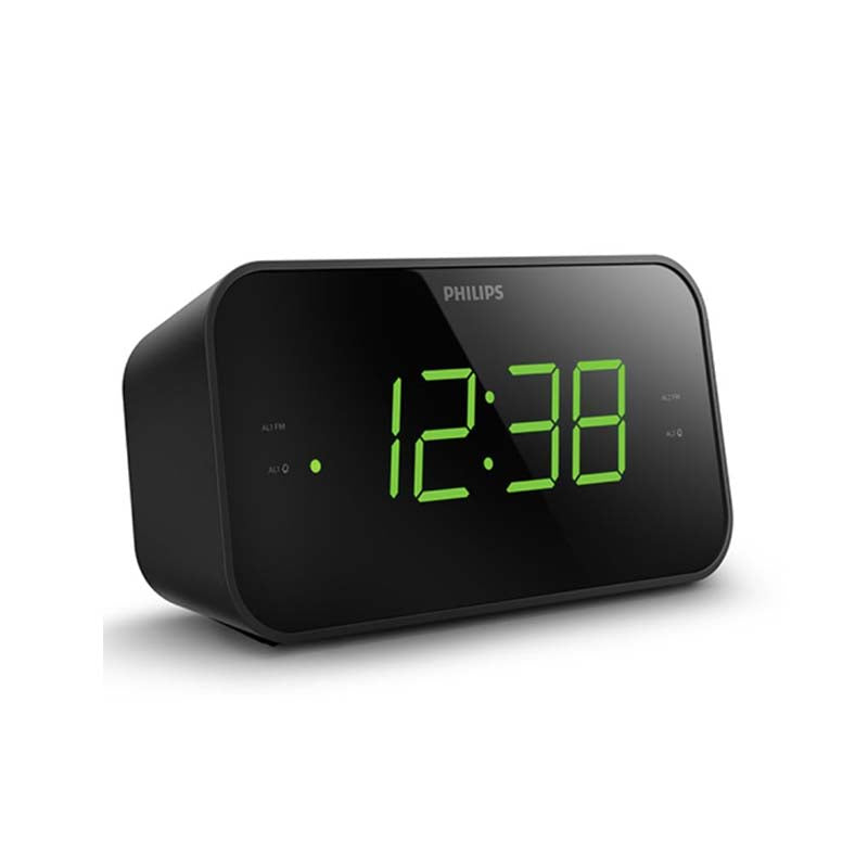 Philips TAR3306 Big Display FM Clock Radio - Black