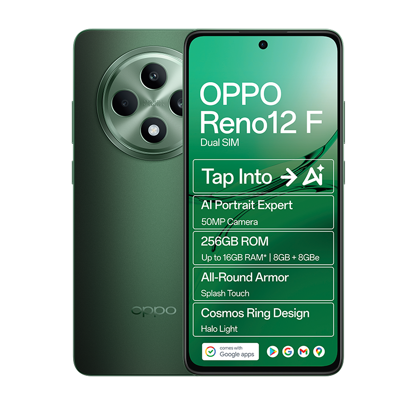 Oppo Reno12 F 4G Dual Sim 256GB - Green - Green