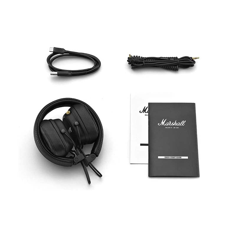 Marshall Major IV Bluetooth Wireless On-Ear Headphones - Black