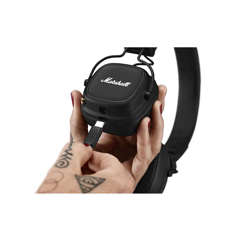 Marshall Major IV Bluetooth Wireless On-Ear Headphones - Black