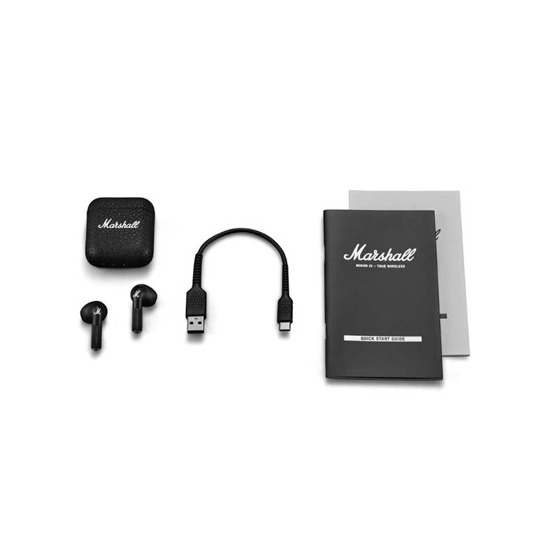 Marshall Minor IV True Wireless Bluetooth In-Ear Earbuds - Black